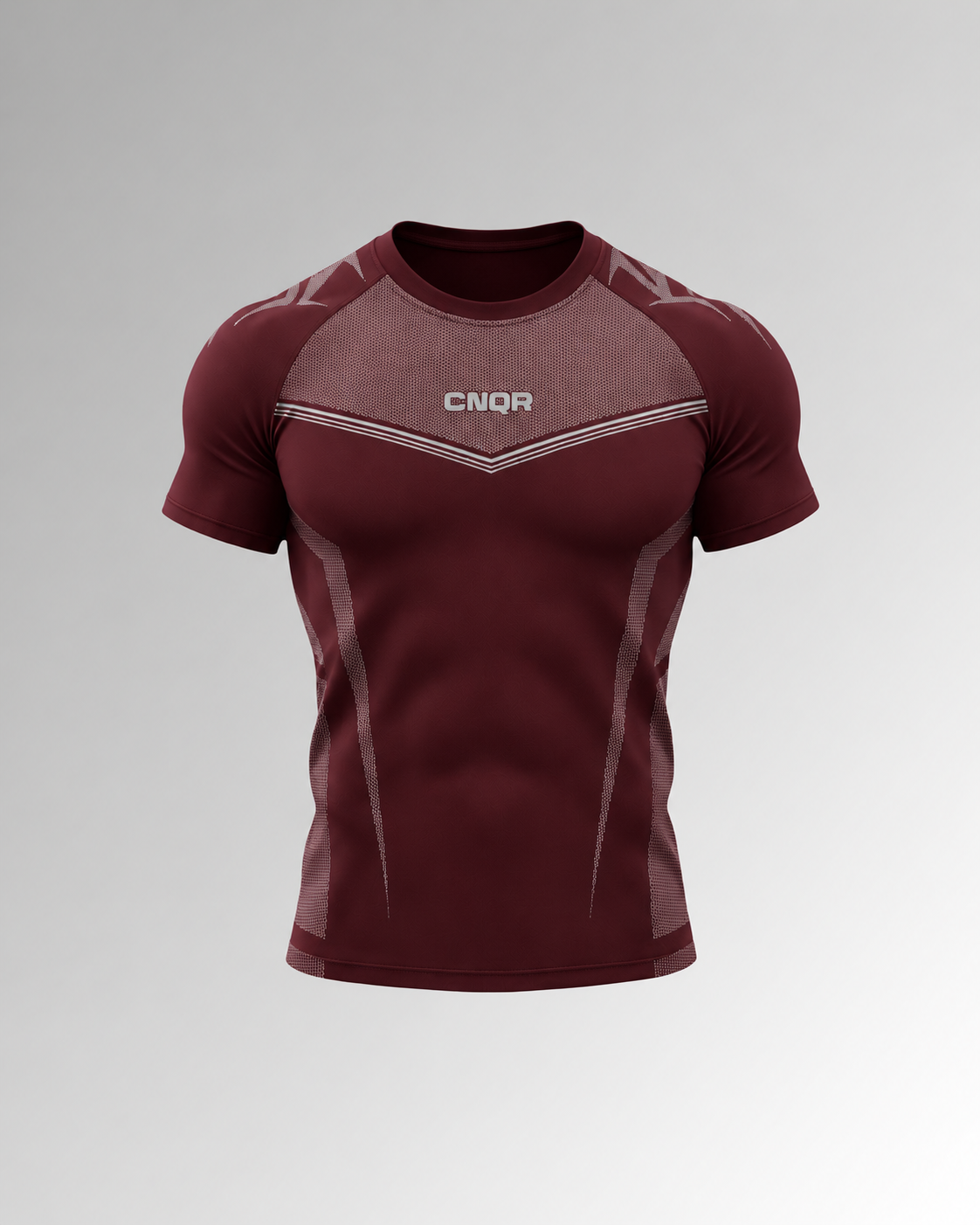 CNQR V2 Compression Tee Burgundy