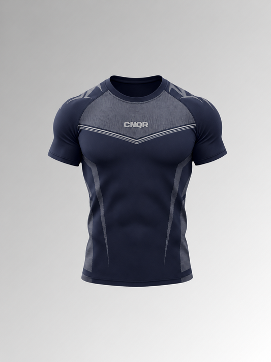 CNQR V2 Compression Tee Navy
